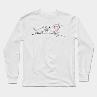 Dog biting the hand that feeds it Long Sleeve T-Shirt